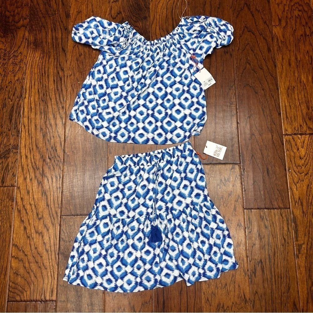 Knox‎ rose diamond tribal print set NWT